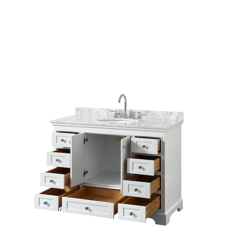 Deborah 48-inch Single Vanity, Oval Sink, No Mirror