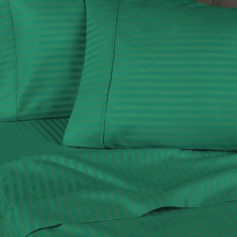 Superior Gyda Deep Pocket 400-Thread Count Striped Egyptian Cotton Sheets