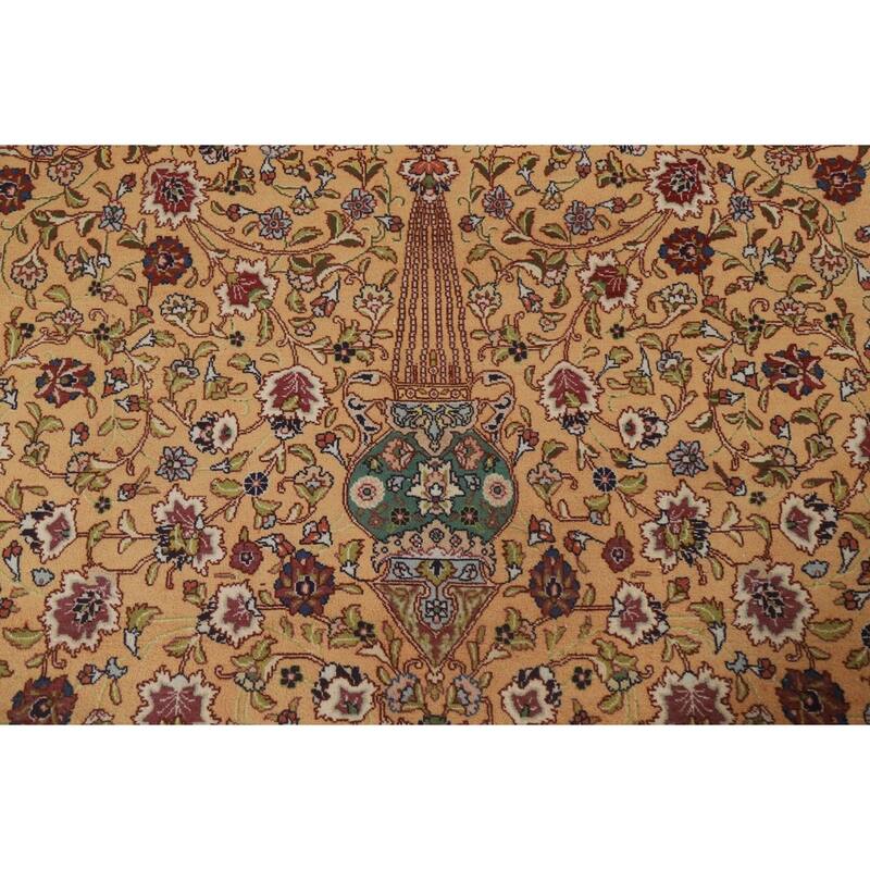 Vegetable Dye Large Tabriz Persian Area Rug Hand-knotted Wool Carpet - 11'5" x 16'2"