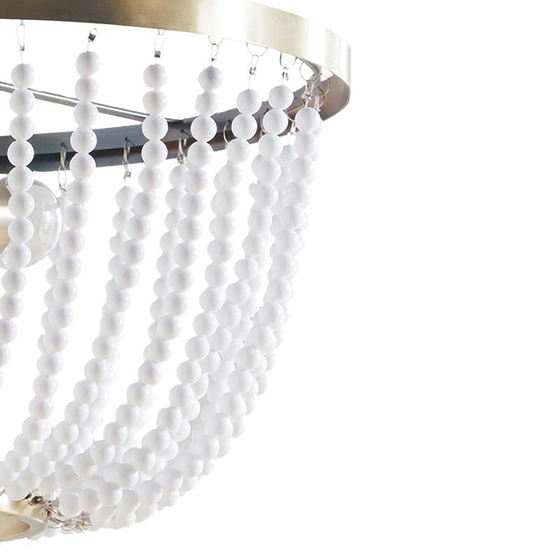 2-Light Beaded Chandelier for living room,bedroom,and dining room