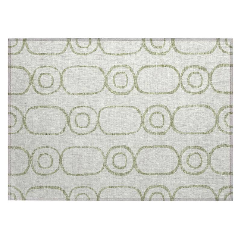 Machine Washable Indoor/ Outdoor Modern Vibe Chantille Rug