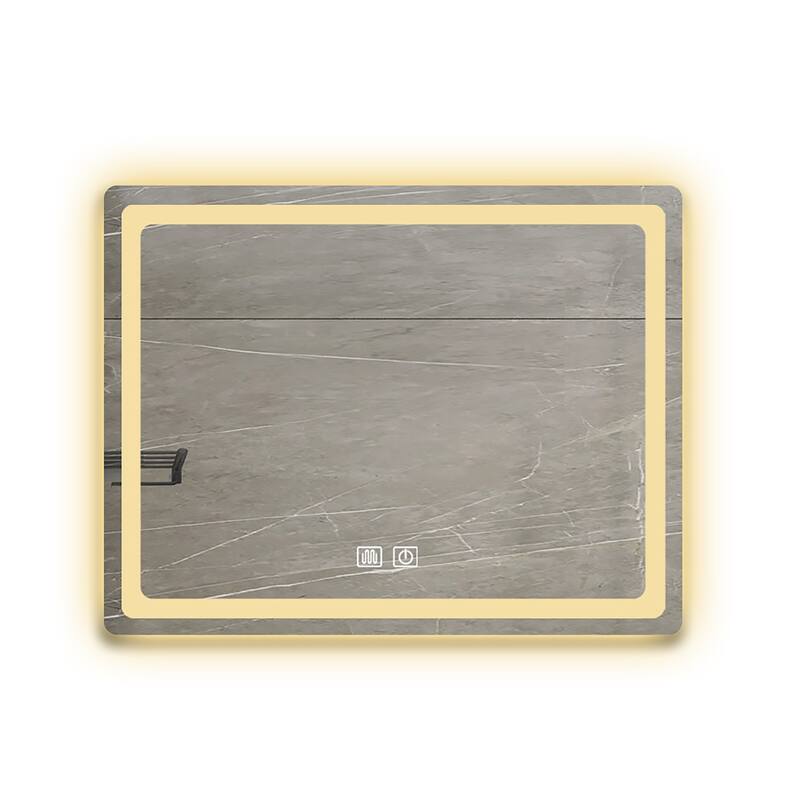 28/32/36/48/56 Inch Rectangular Frameless Anti-Fog Wall Mounted LED Bathroom Vanity Mirror
