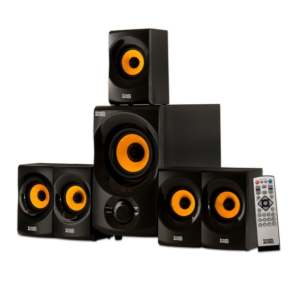 Acoustic Audio Home Theater 5.1 Bluetooth Speaker System with FM Tuner NEW