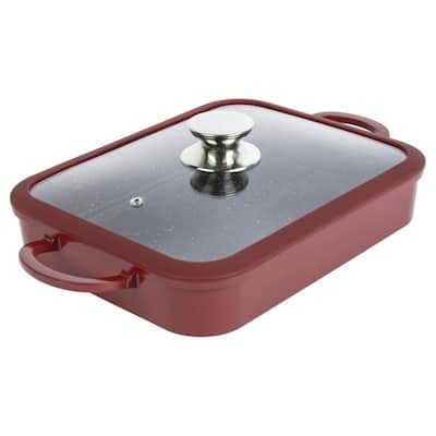 Curtis Stone Dura Pan+ Buffet Pan with Glass Lid Refurbished