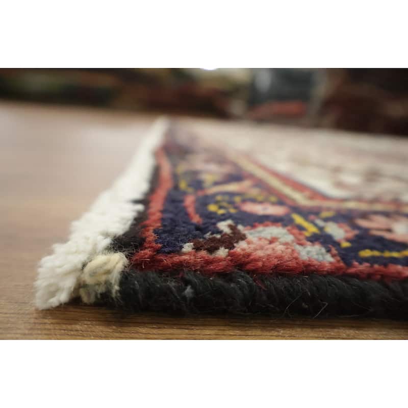 Hand Knotted Oriental 100% Wool Carpet Traditional Geometric Beige & Ivories Tabriz Area Rug - 11' 3'' X 8' 2''