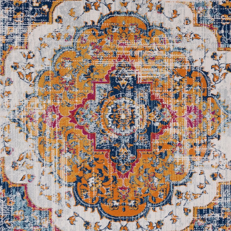 Gematria Bohemian & Eclectic Medallion Indoor Area Rug
