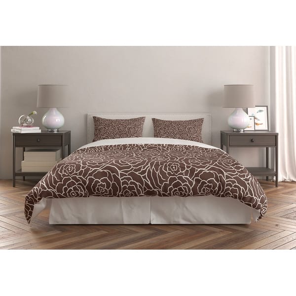 FIELD OF AUTUMN ROSE BARK Comforter Set By Kavka Designs Bed Bath