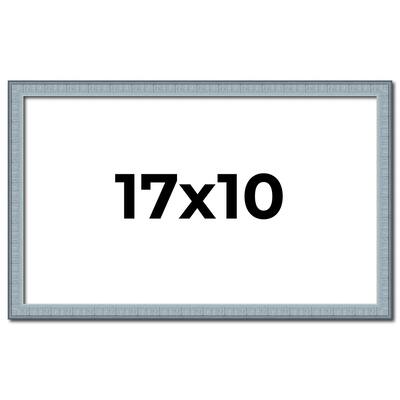 17x10 Frame Rustic Sky Blue Solid Wood Picture Frame | 0.75 Inch