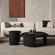 preview thumbnail 15 of 21, Set of 2 Round Coffee Tables, Mid-century Nesting Coffee Tables Sofa Center Tables