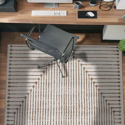 Contemporary Checkered Area Rug