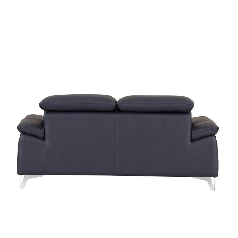 Top Grain Italian Leather Loveseat