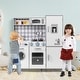 preview thumbnail 3 of 7, Pretend Play Kitchen for Kids Aged 3+ with Real Sounds and Lights - 36" x 12" x 40"