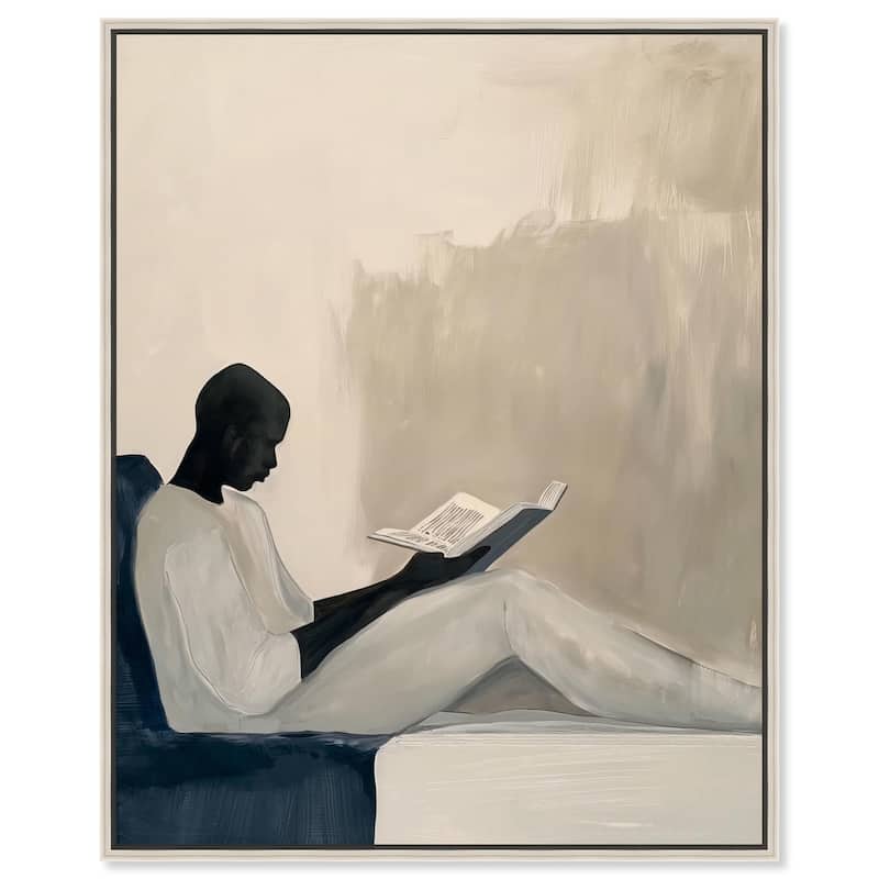 Void Reader I Canvas by Art Remedy - 24" x 30" - Silver