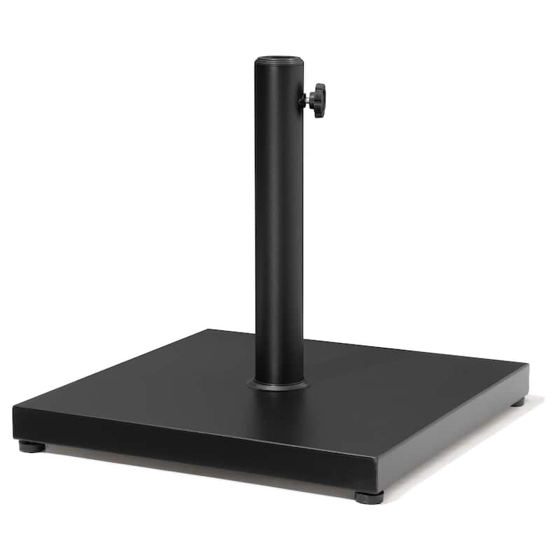 Pellebant Heavy Duty Square Cement Umbrella Base for Market Umbrella - Black