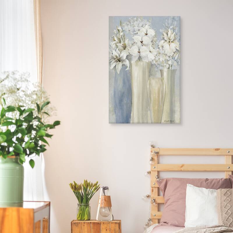 Garden Party I Pastel by Richard Hensen Canvas Art Print
