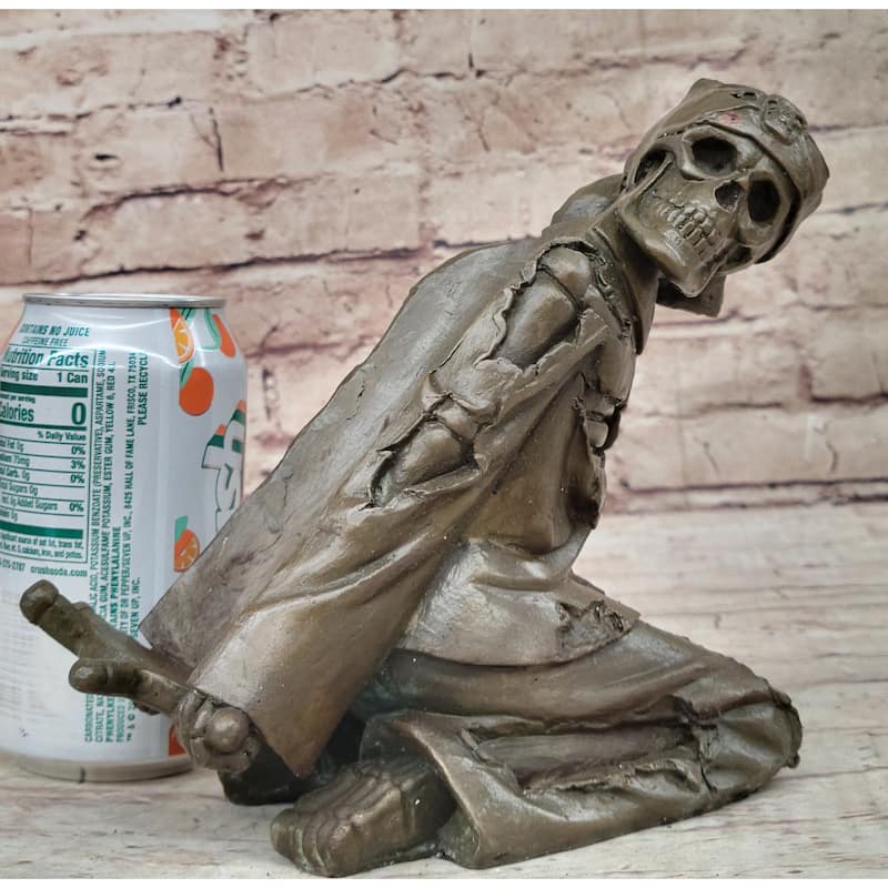 Art Deco Gothic Large Skeleton Skull Wine Holder Restaurant Bar Decor Decoration