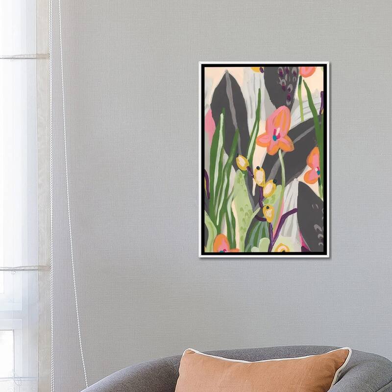 iCanvas "Vibrant Ladyslippers I" by June Erica Vess Framed