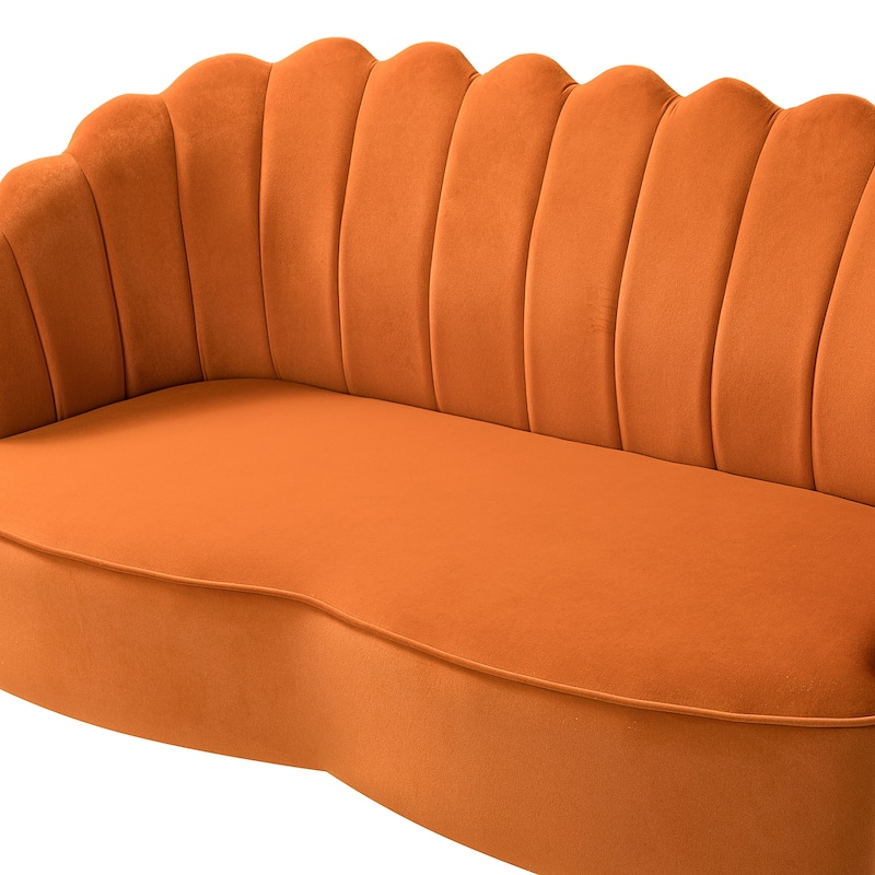 Xabier 52''Loveseat with Flower Shaped Back Design