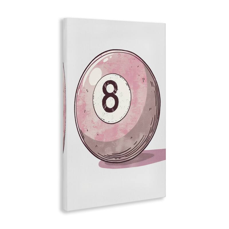 Stupell Pastel Eight Ball Canvas Wall Art Design By LSR Design Studio