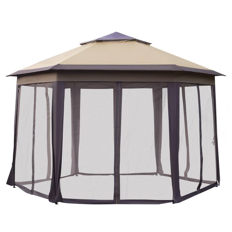 Masi 12-foot Hexagonal Pop-up Patio Gazebo by Havenside Home