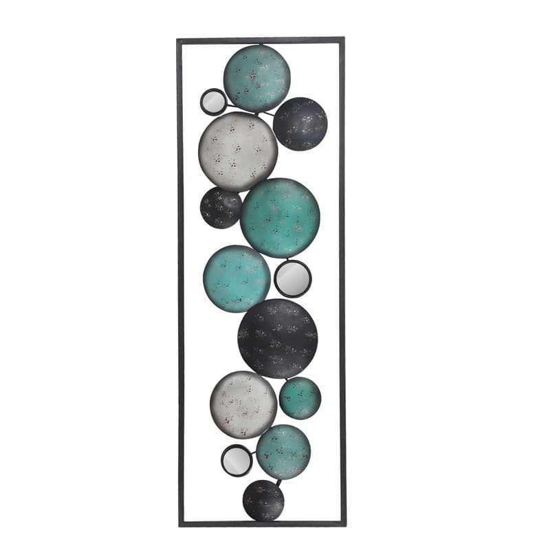 ADECO Abstract Pattern Rectangle Frame Accents Wall Decor Set of 2 - Medium