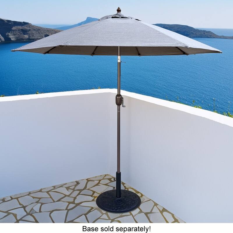 Tropishade 7.5' Market Umbrella with Sunbrella 14050-03 Scale Smoke