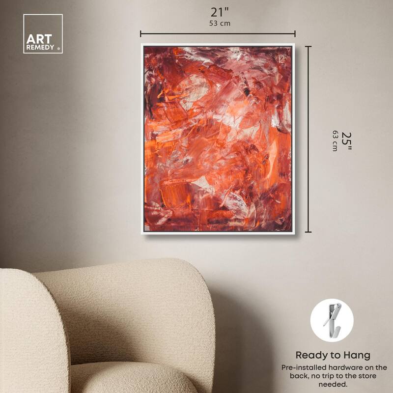 Shades of Red II Canvas by Art Remedy