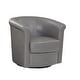 preview thumbnail 16 of 30, Marvel Traditional 360-degree Swivel Tub Chair Grey