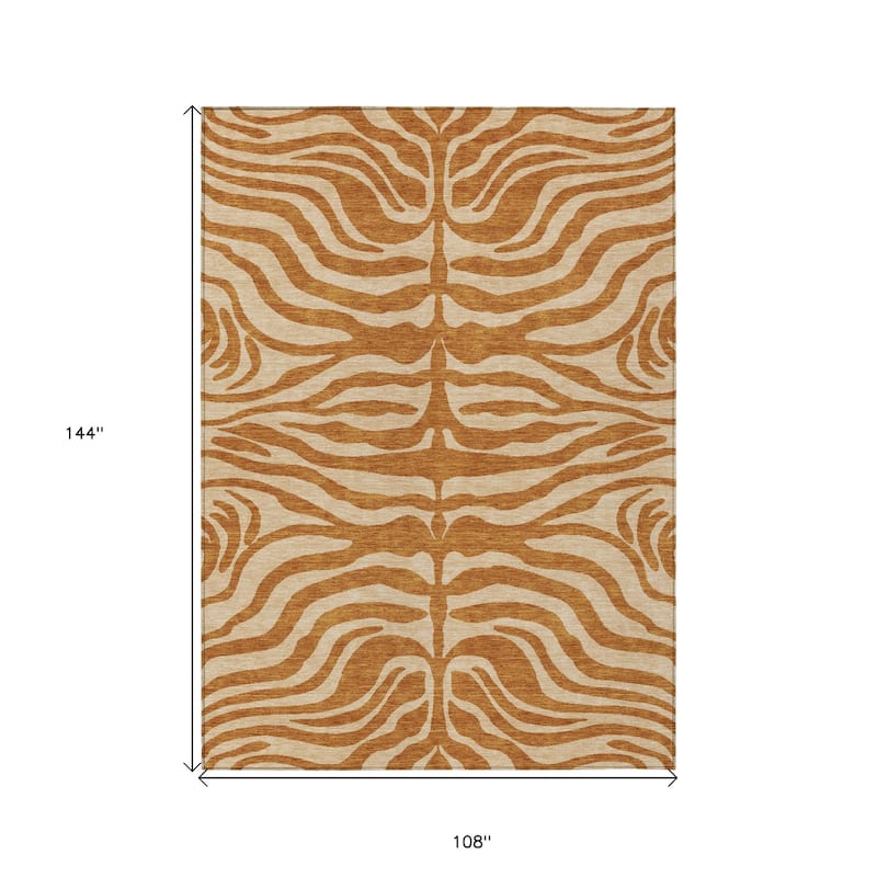 HomeRoots Animal Print Transitional Rectangle Outdoor Rug