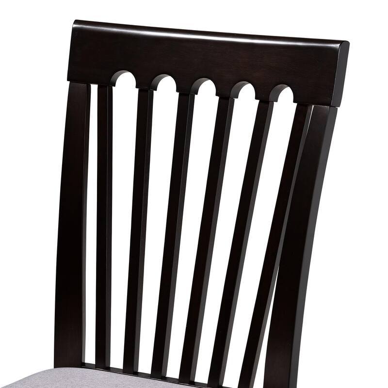 Nellie Modern Fabric and Wood 5-Piece Dining Set