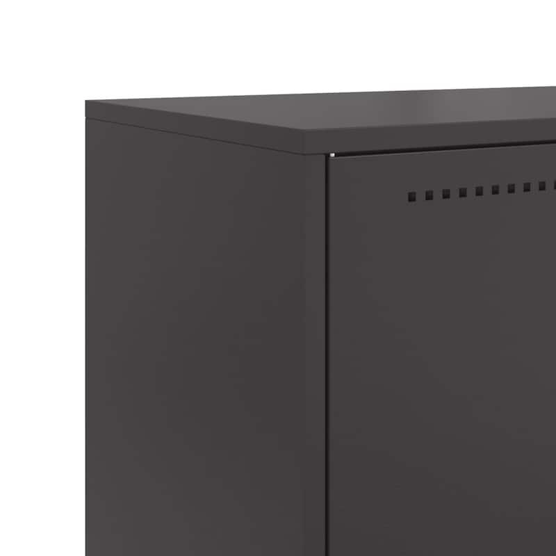 vidaXL Highboard Storage Side Cabinet Cupboard Living Room Furniture Steel - 27.0 x 27.0 x 48.6