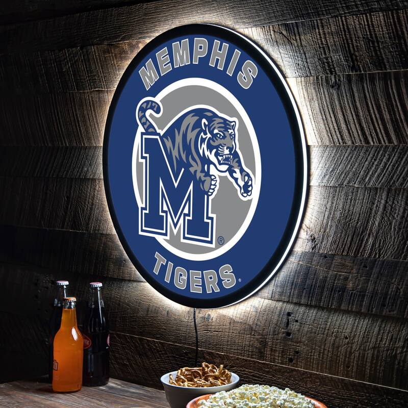 University of Memphis LED Lighted Sign - Clear