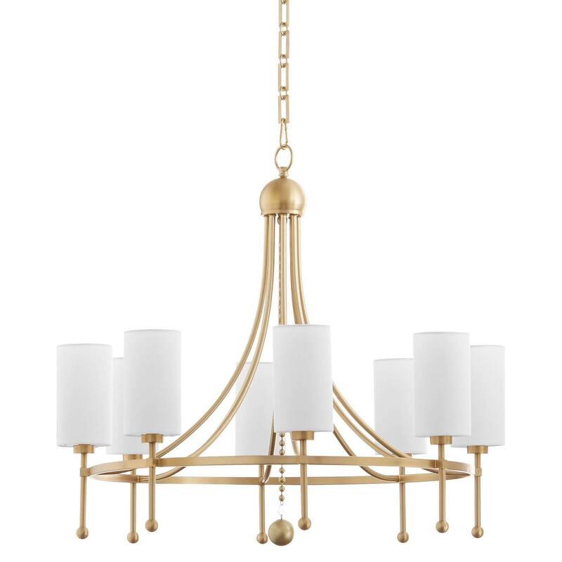 Quorum International 664-8 Lee Boulevard 8 Light 33" Wide Ring - Aged Brass