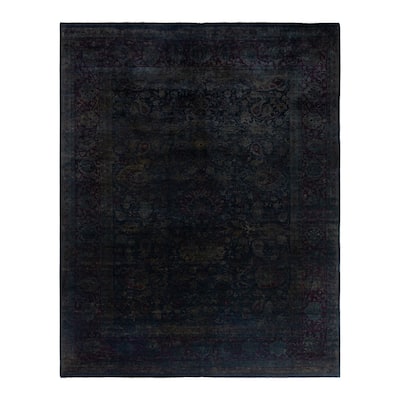 Overdyed, One-of-a-Kind Hand-Knotted Area Rug - Gray - 8' 2" x 10' 4"