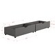 preview thumbnail 4 of 2, Twin Footboard Panel Bed in Dark Grey with Drawers