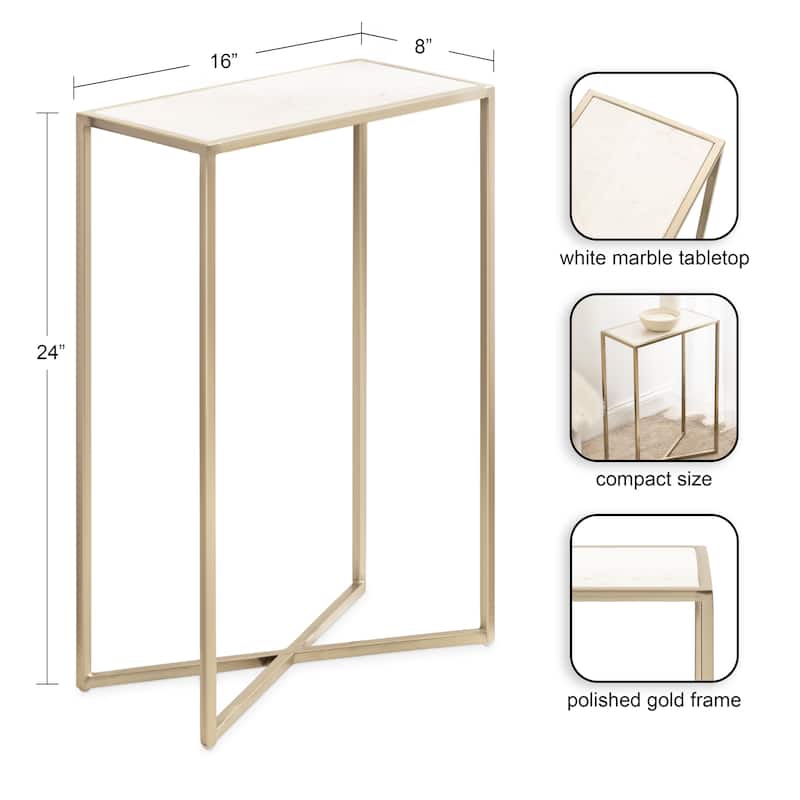 Kate and Laurel Jaspur Decorative Metal End Table