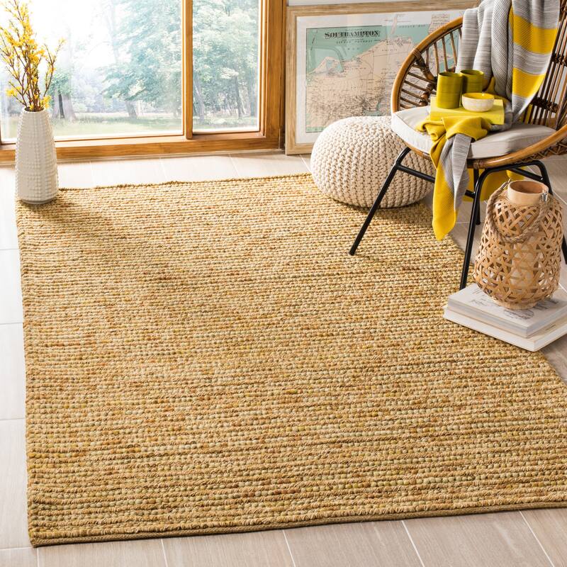 SAFAVIEH Handmade Bohemian Jelisava Jute & Wool Area Rug - 8' x 10' - Gold/Multi