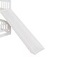 preview thumbnail 6 of 14, Full Over Full Low Bunk Bed with Fence and Ladder for Toddler Kids Teens,Elegant Children Bed,White