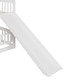 preview thumbnail 6 of 14, Full Over Full Low Bunk Bed with Slide, with Fence and Ladder for Toddler Kids Teens