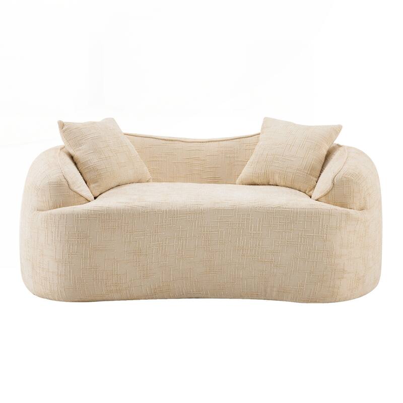 Compress Sofa. It Has Armrests on Both Sides, Comes with Two Pillows