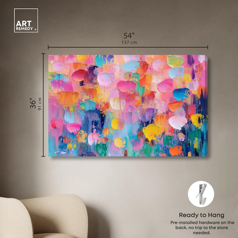 Jubilee of Colors Canvas by Art Remedy, Gallery Wrapped