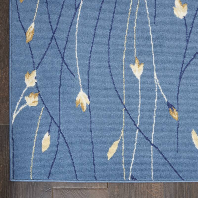 Cezew Power Loomed Floral Traditional Area Rug By HomeRoots - 118' X '94' X '0.5