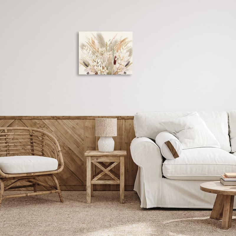 Stupell Natural Wheat & Country Herbs Canvas Wall Art Design By Val Rhodes