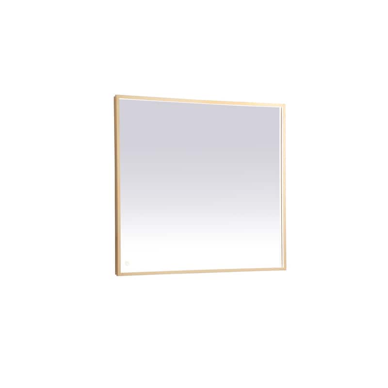 Indigo Home 36x40 inch LED mirror with adjustable color temperature