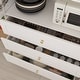 preview thumbnail 25 of 60, Glass Cabinet White Display Curio Storage Cabinet with Glass Doors