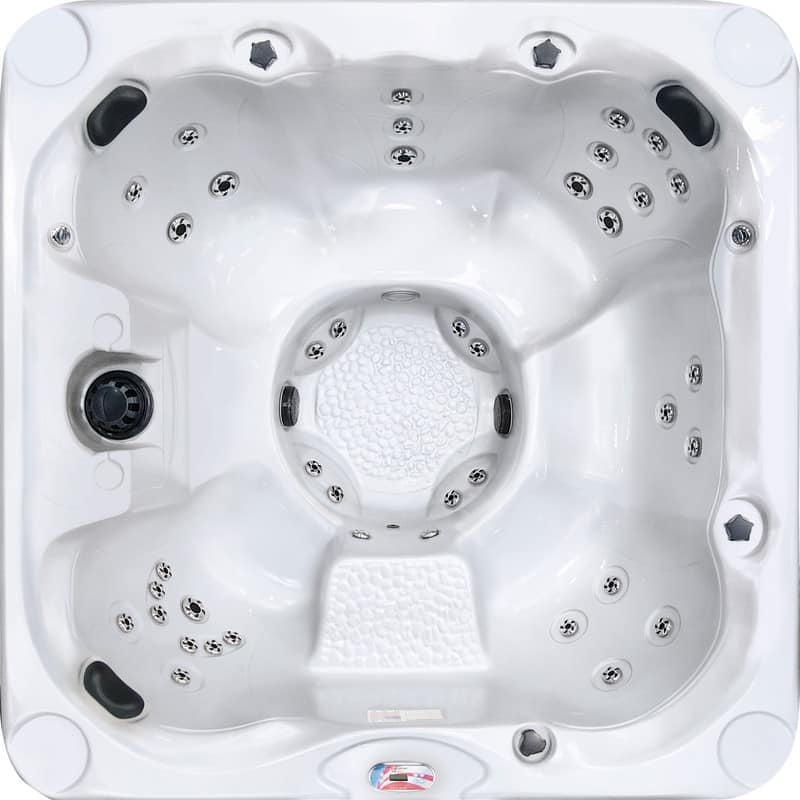 American Spas 7-Person 40-Jet Premium Acrylic Bench Spa Standard Hot Tub with Ozonator and 5.5kW Heater