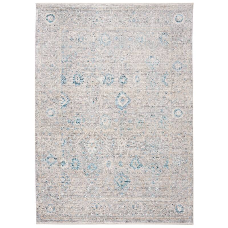 SAFAVIEH Dream Cavidan Vintage Abstract Viscose Rug - 2'6" x 4' - Grey/Blue