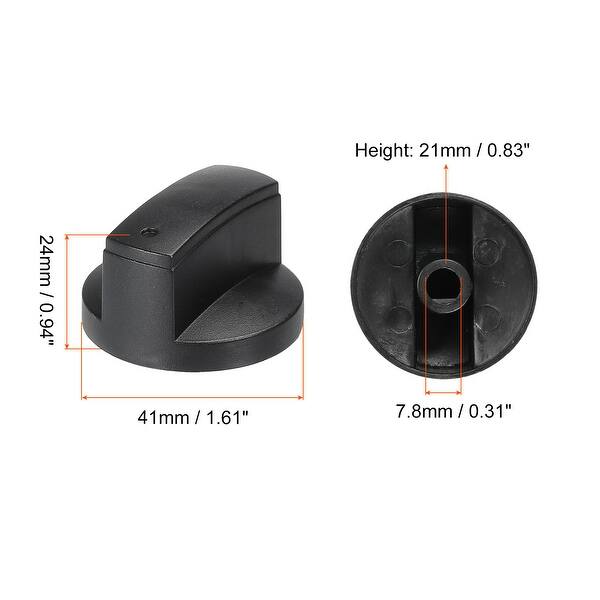 Stove Knob Replacement 41m x 24mm Burner Control Knobs Black 10 Pack