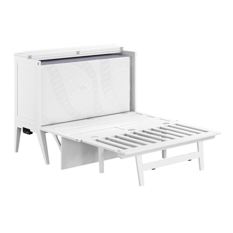 Northampton Full Murphy Bed Desk with Mattress