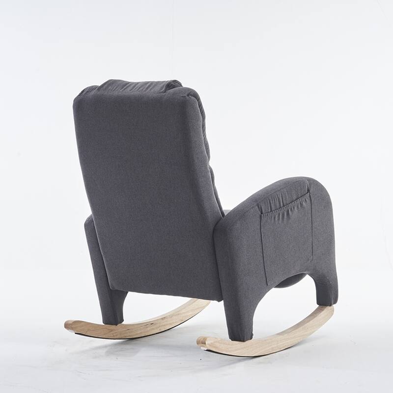 Rocking Chair With Adjustable Footrest
